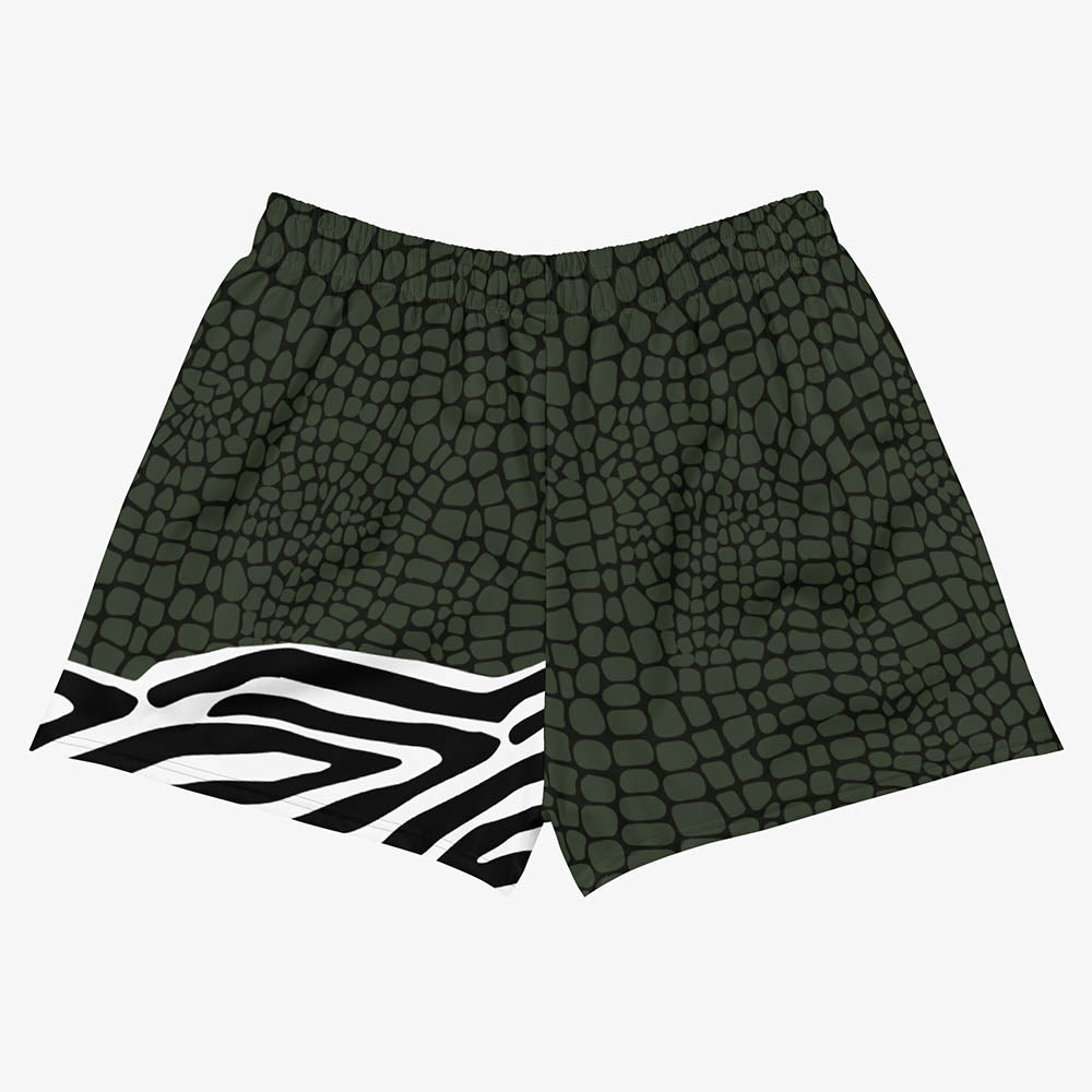 CrocoZebra Breathy Shorts – Dark Green