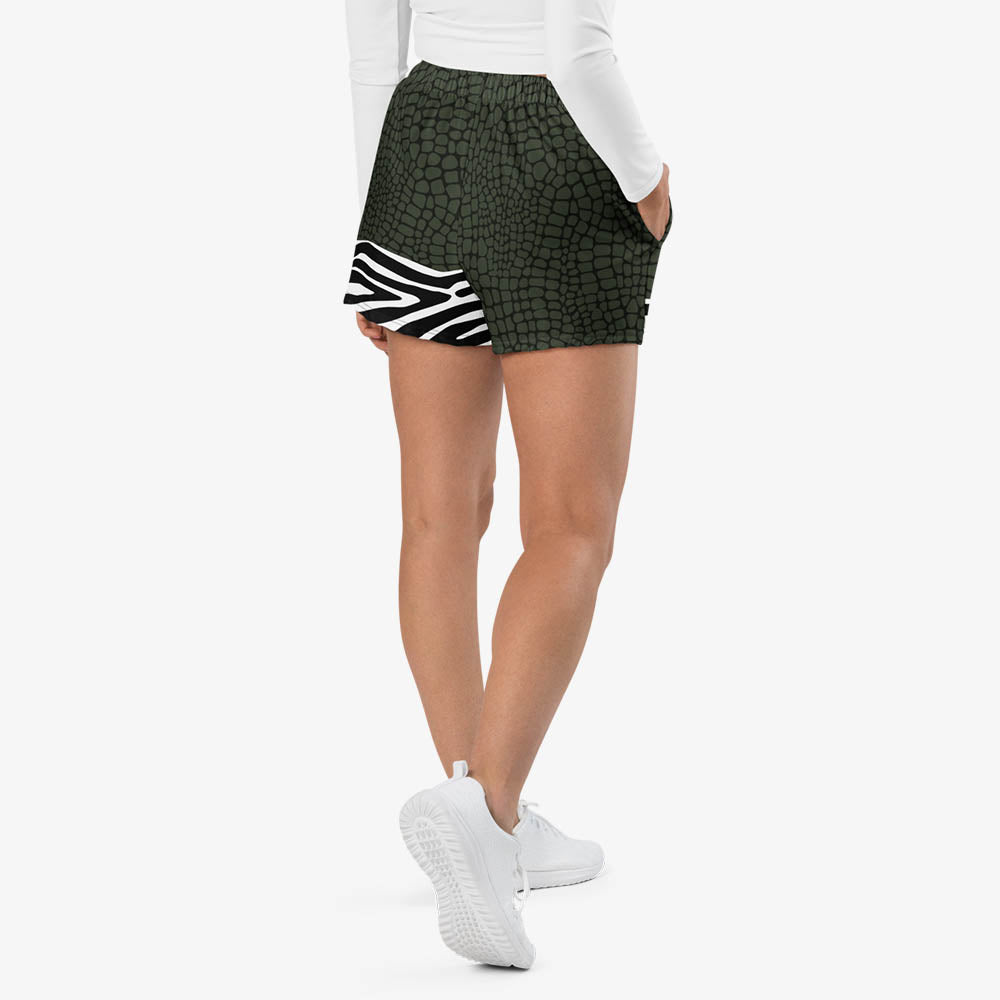 CrocoZebra Breathy Shorts – Dark Green