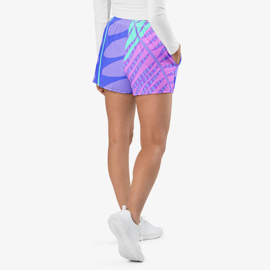 Recycled Breathy Shorts "Tropics" Pastel