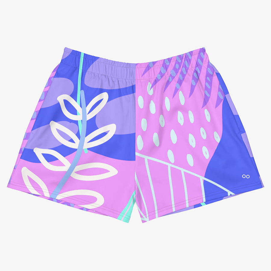 Recycled Breathy Shorts "Tropics" Pastel