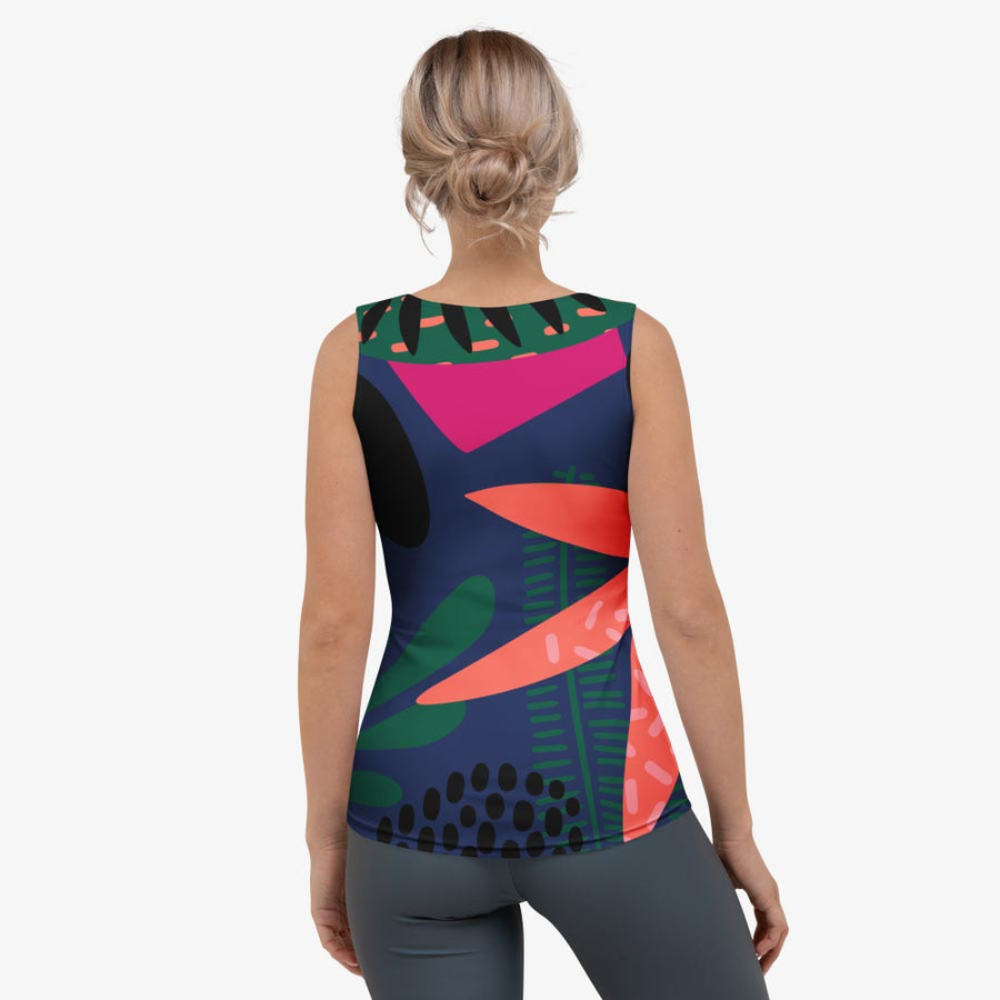 Floral Flex Vest "Floral Funk" (Blue, Green, Coral)