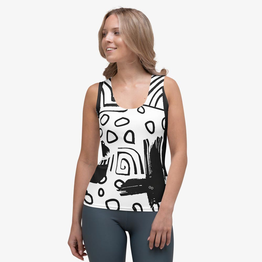 Flex Vest "Black and Wow" Black White