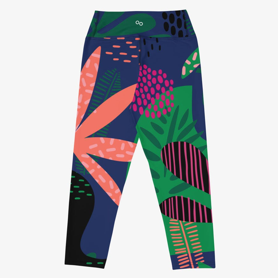 Floral Capri "Floral Funk" (Blue, Green, Coral)