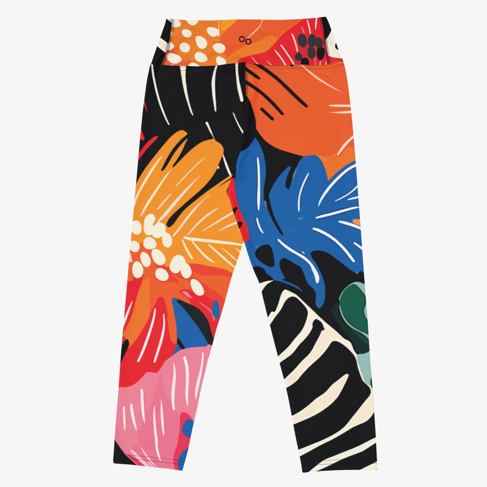 Stripes & Petals Capris