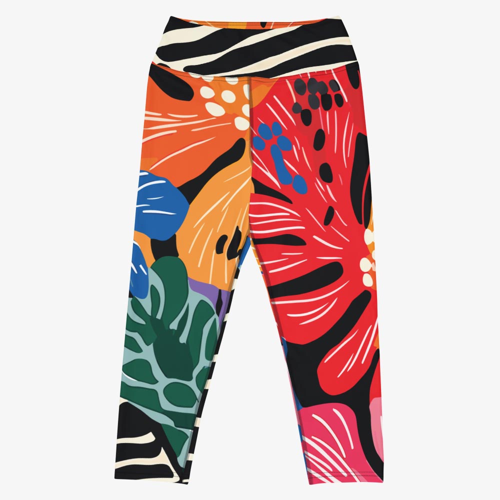 Stripes & Petals Capris