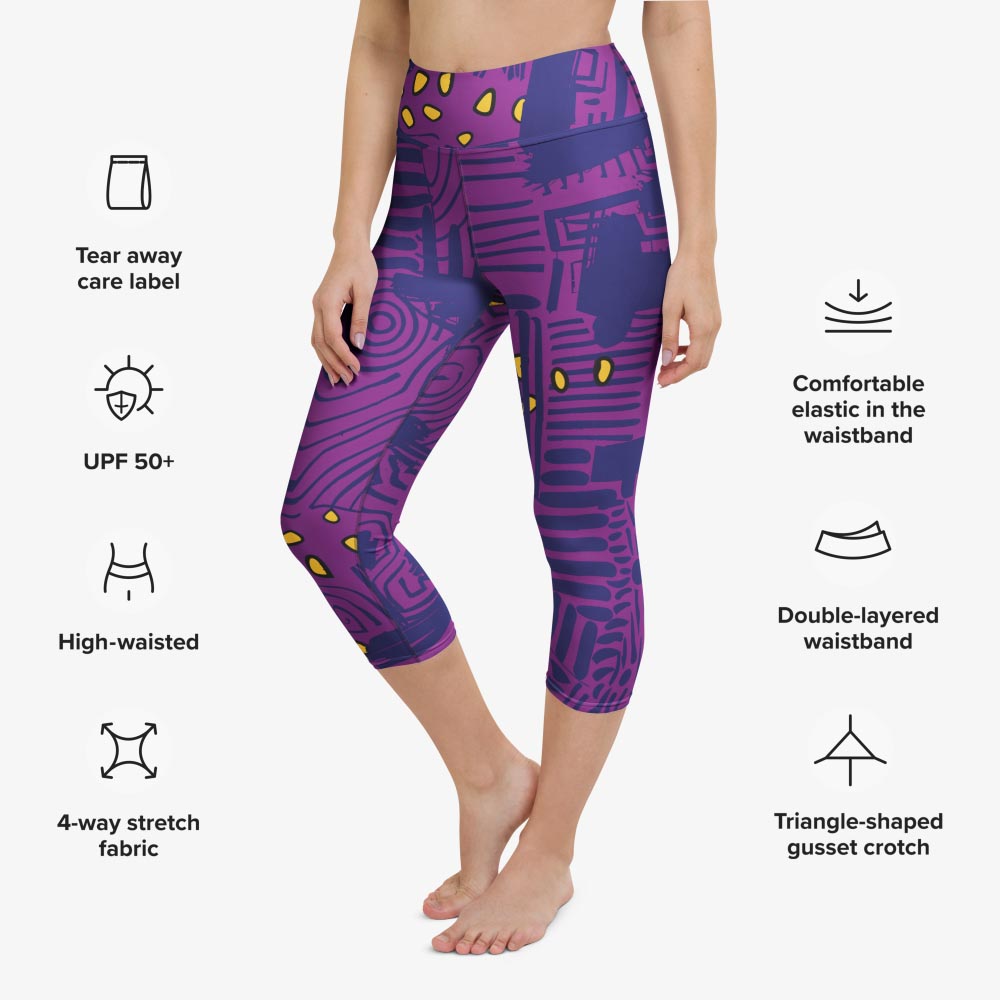 Electric Maze Capris