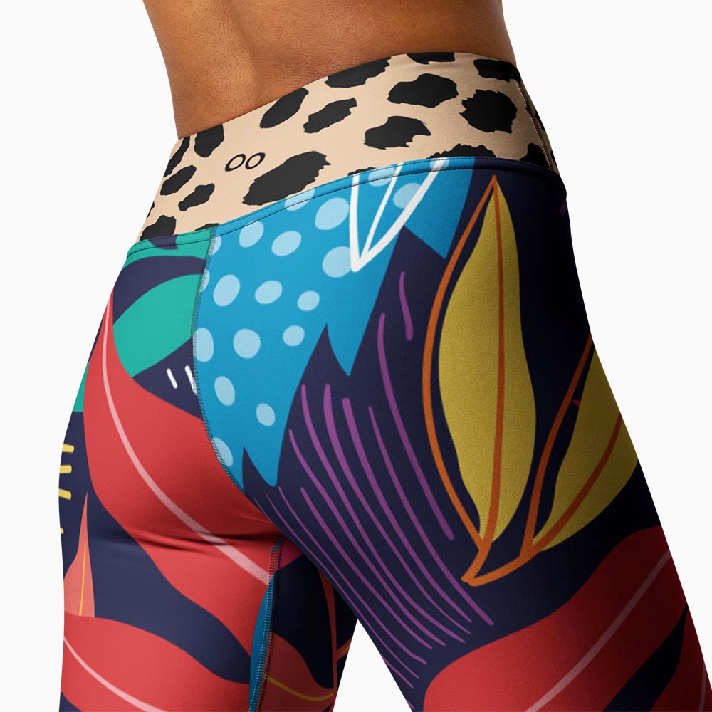 Animal Leaves Capris