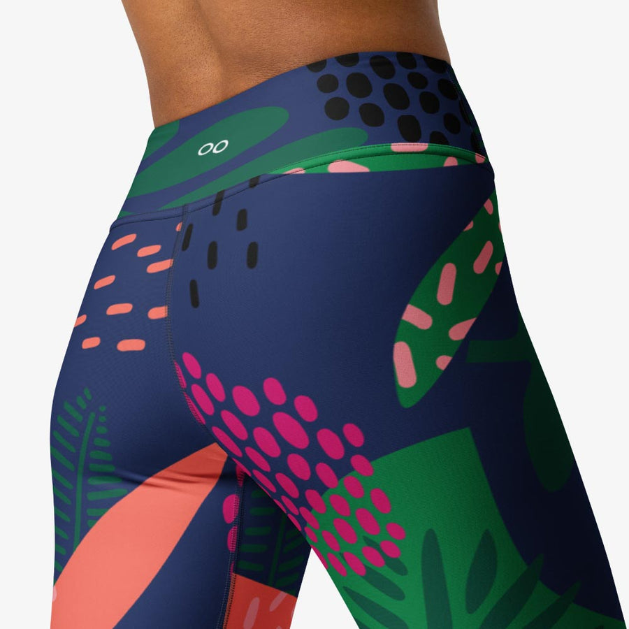 Floral Capri "Floral Funk" (Blue, Green, Coral)