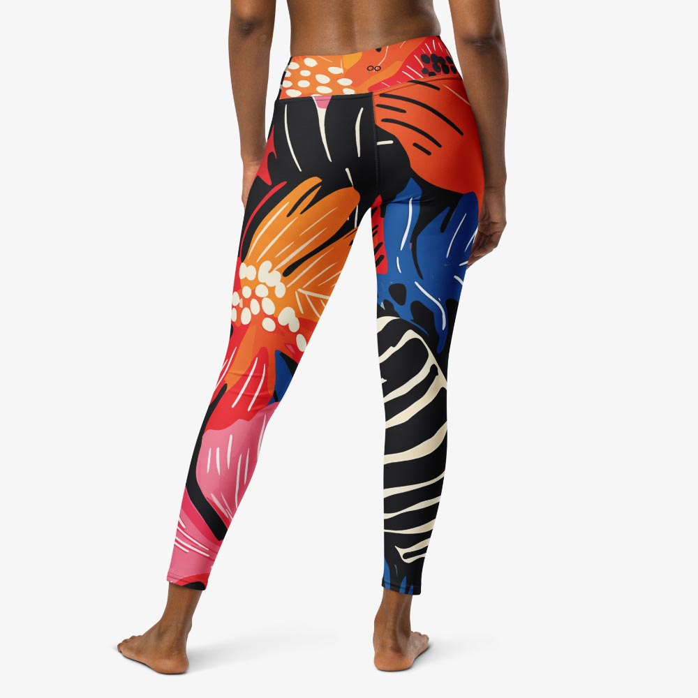 Stripes & Petals Leggings