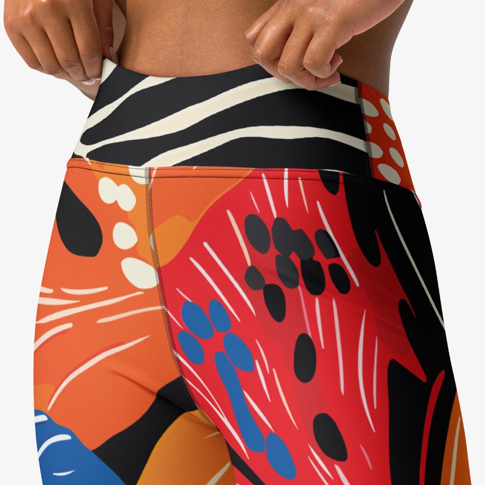 Stripes & Petals Capris