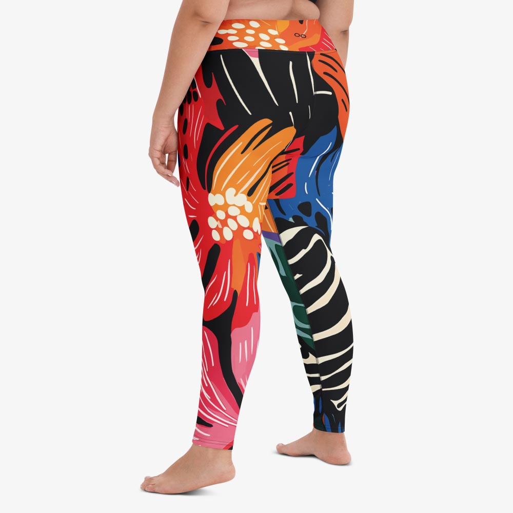 Stripes & Petals Leggings