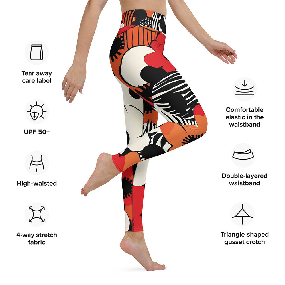 Zebra Blossom Leggings
