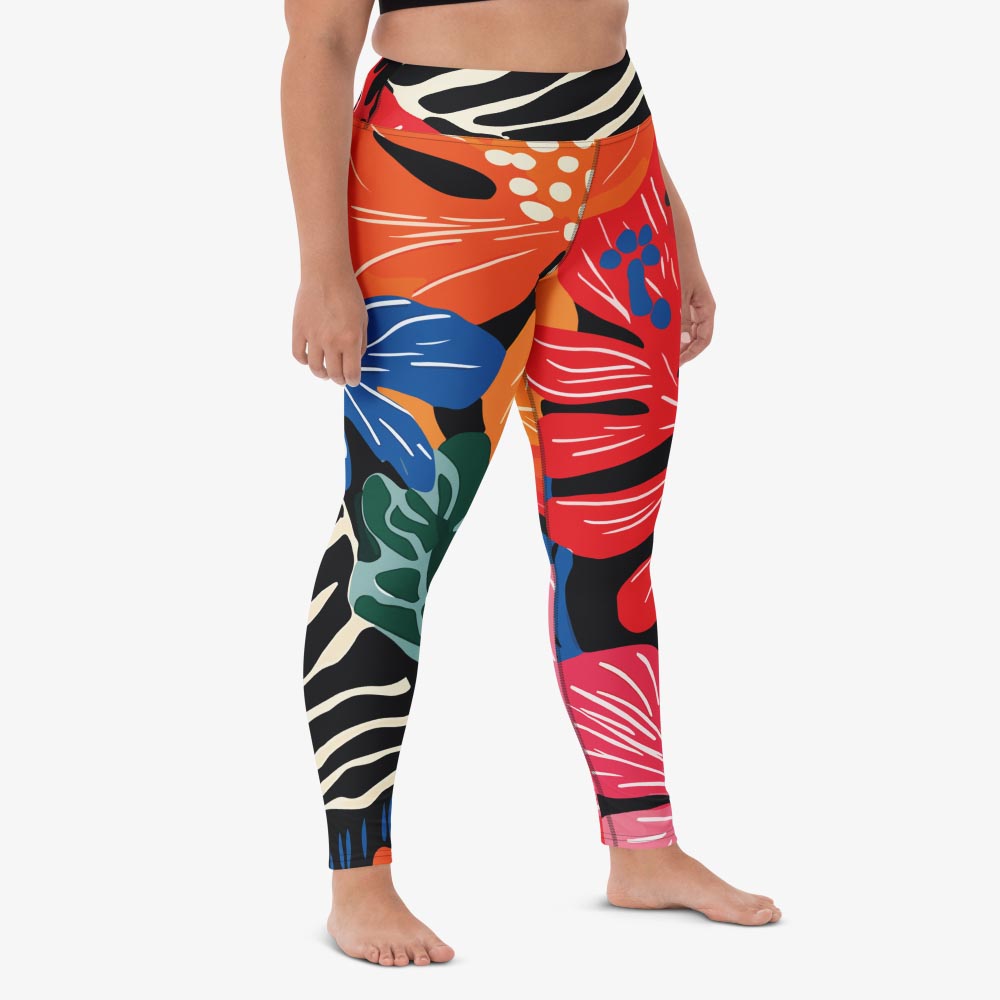 Stripes & Petals Leggings