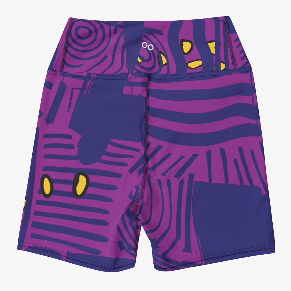 Electric Maze Yoga Shorts