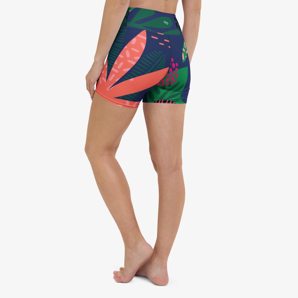 Floral Funk Yoga Shorts
