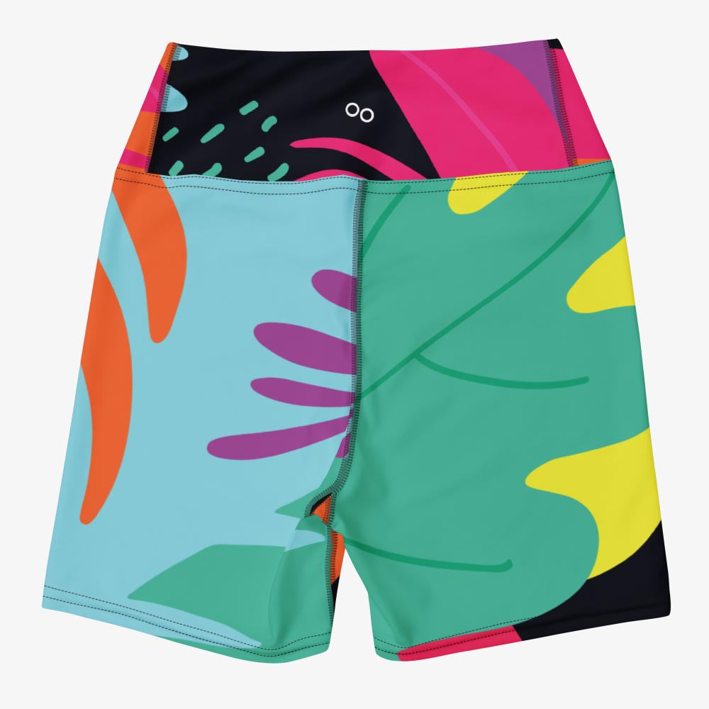 Neon Jungle Yoga Shorts