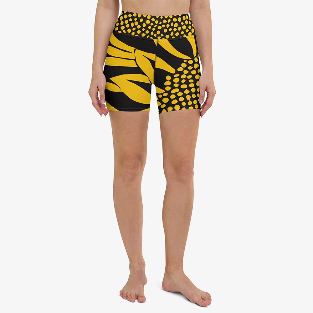 Funflower Yoga Shorts