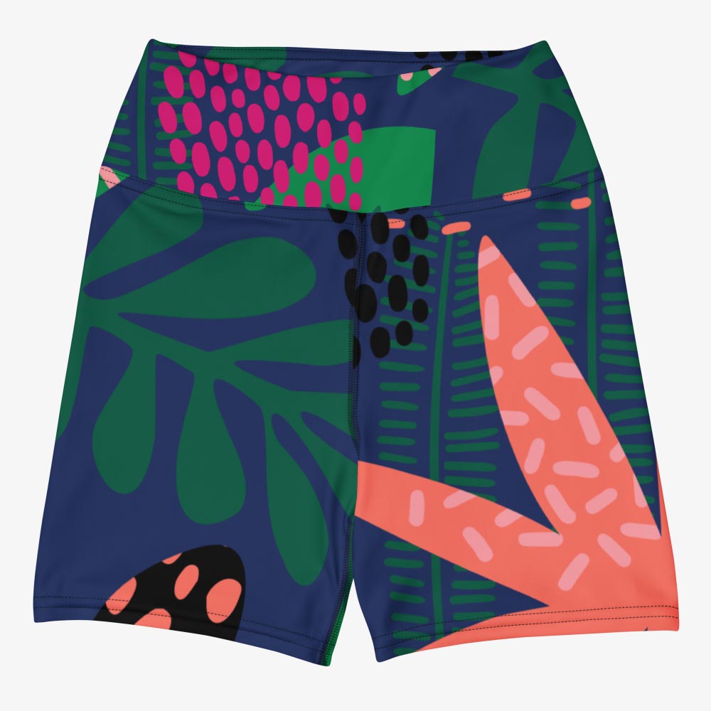 Floral Funk Yoga Shorts