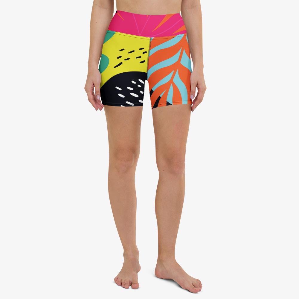 Neon Jungle Yoga Shorts