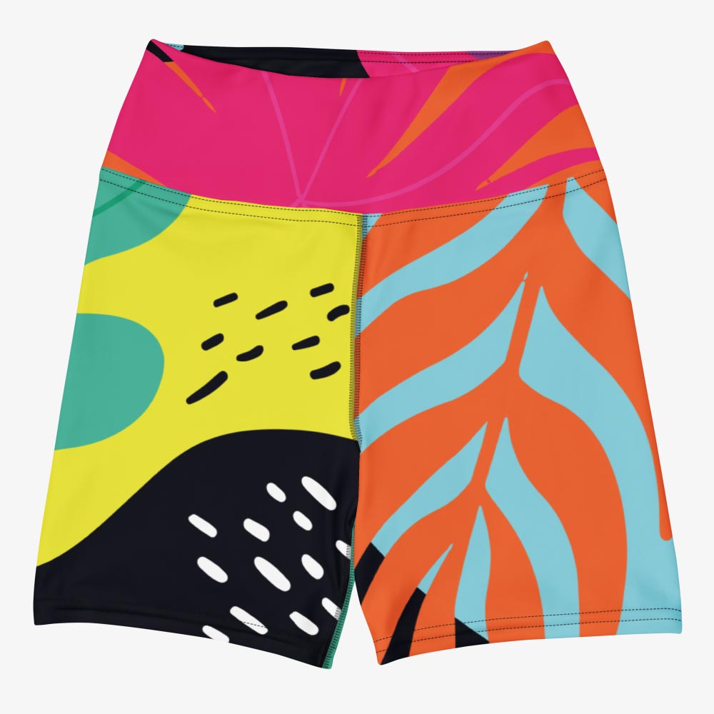 Neon Jungle Yoga Shorts