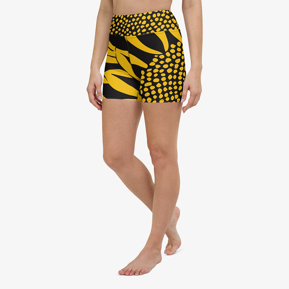 Funflower Yoga Shorts