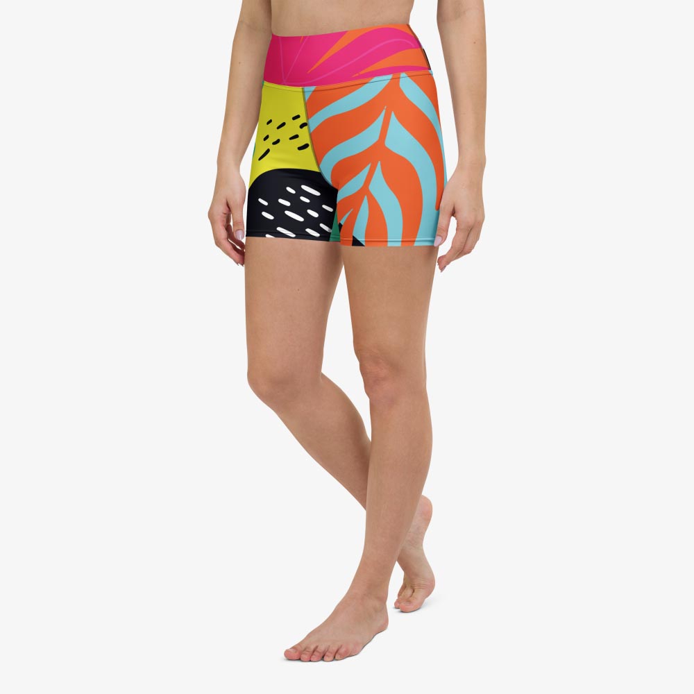Neon Jungle Yoga Shorts
