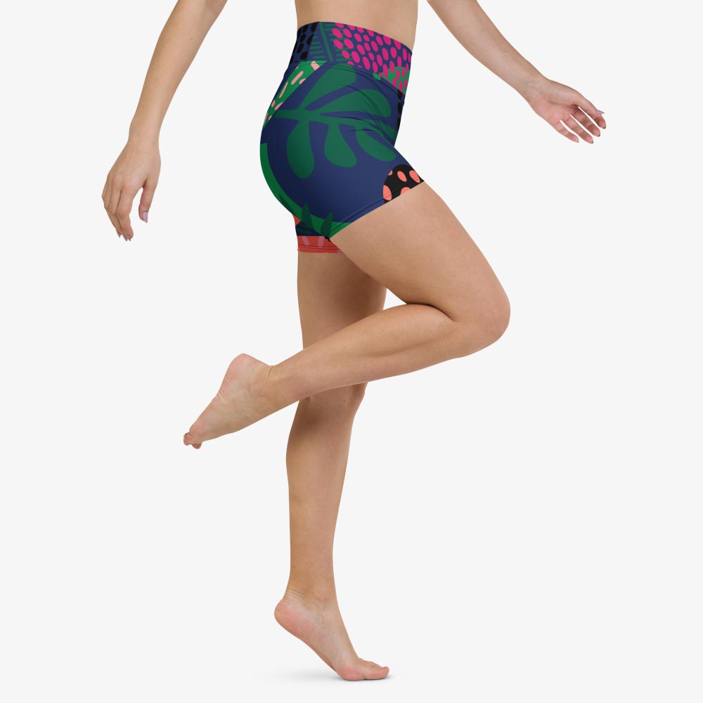 Floral Funk Yoga Shorts