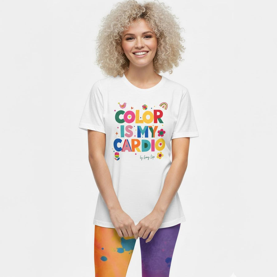 COLOR IS MY CARDIO Women's Relaxed T-Shirt