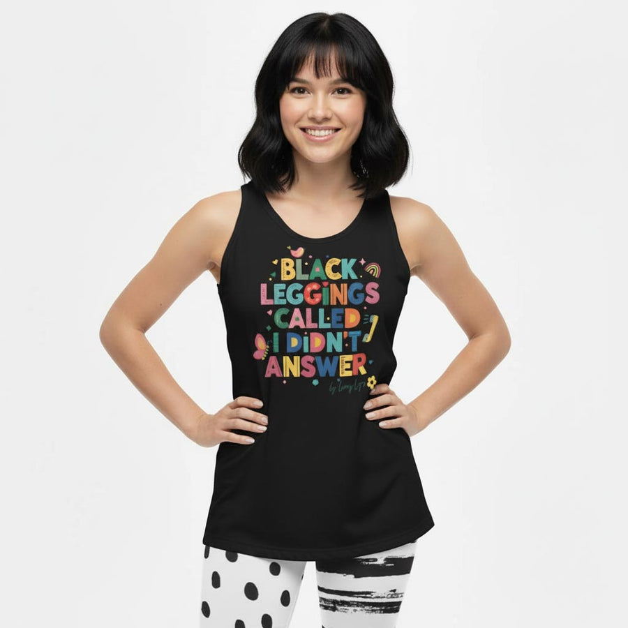 NO ANSWER fitted racerback tank top