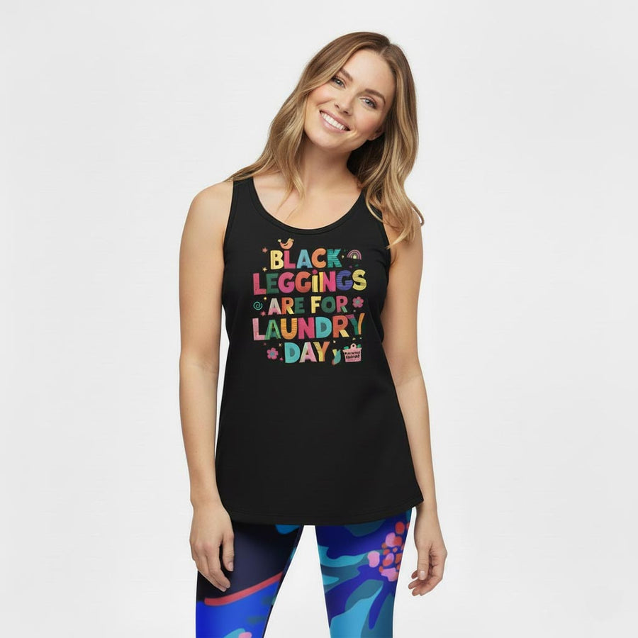 LAUNDRY DAY fitted racerback tank top