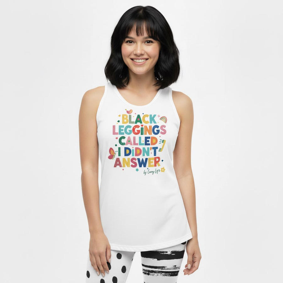 NO ANSWER fitted racerback tank top