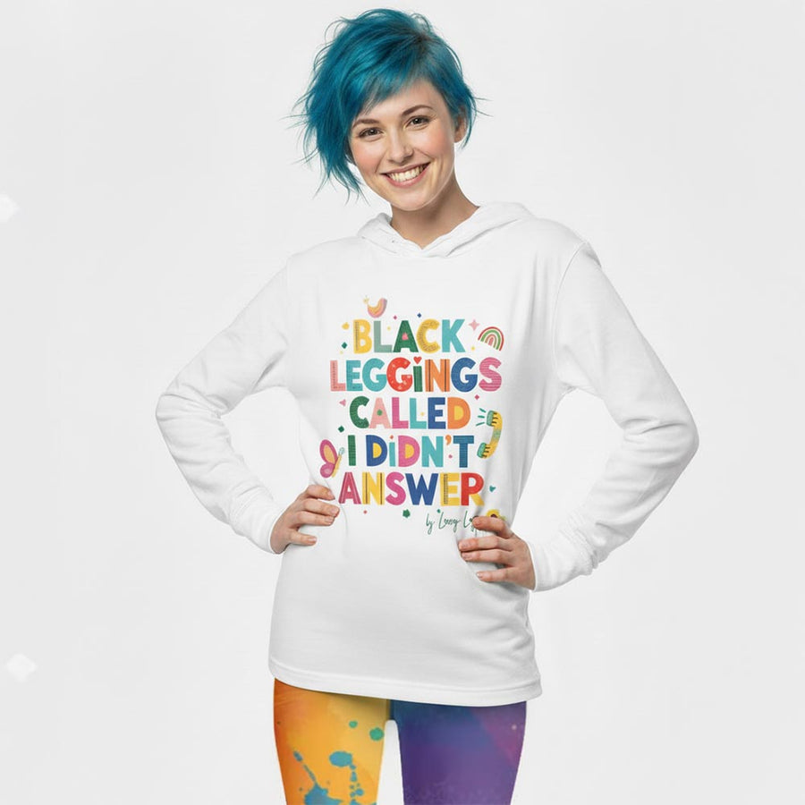 NO ANSWER Hooded long-sleeve tee