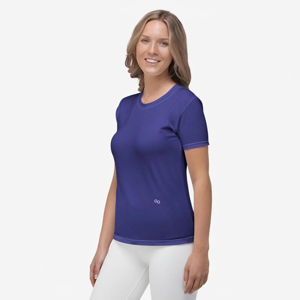 Blue Monochrome Stretchy Tee (matches Electric Maze)