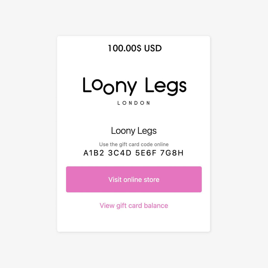 Win a £100 Loony Legs gift card