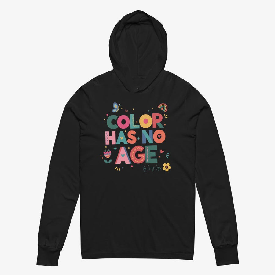 COLOR HAS NO AGE Hooded long-sleeve tee