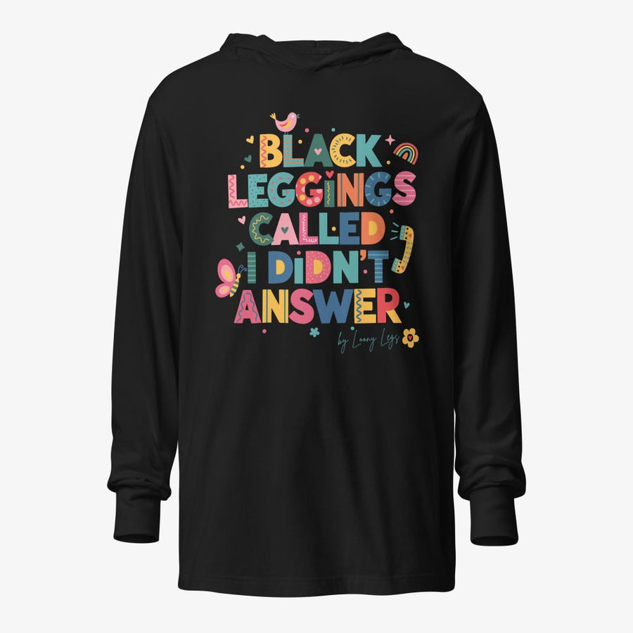 NO ANSWER Hooded long-sleeve tee