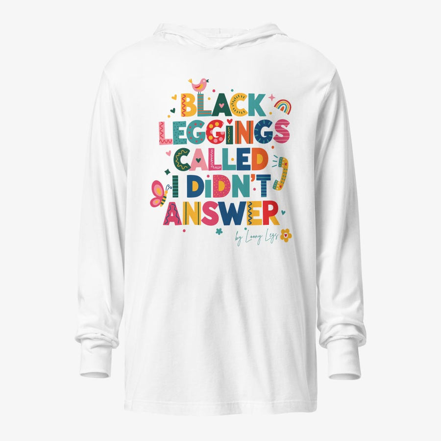 NO ANSWER Hooded long-sleeve tee