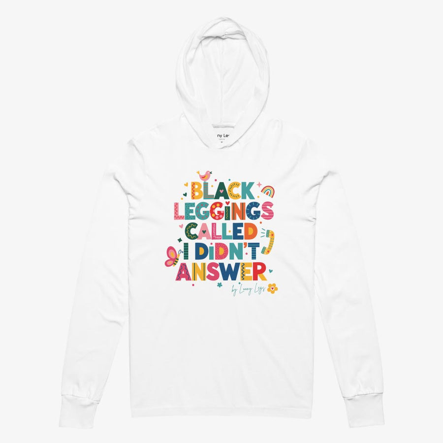 NO ANSWER Hooded long-sleeve tee