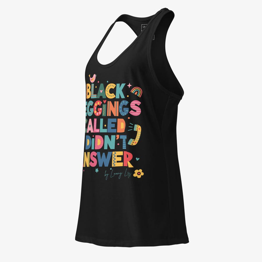NO ANSWER fitted racerback tank top