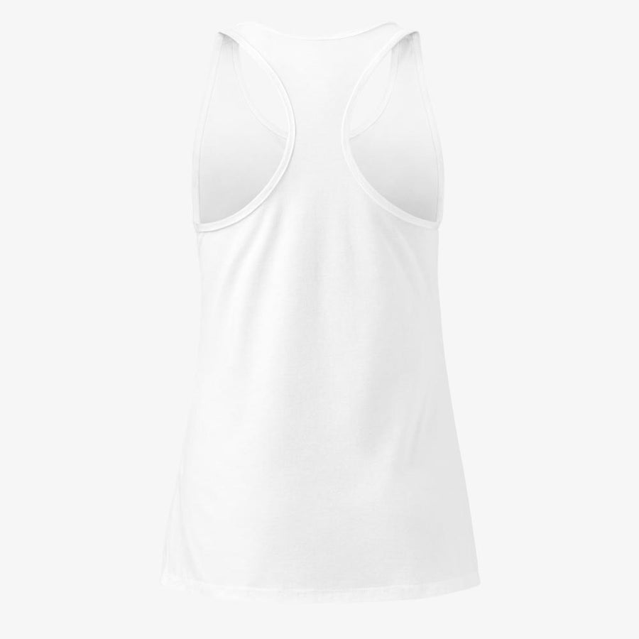 COLOR HAS NO AGE fitted racerback tank top