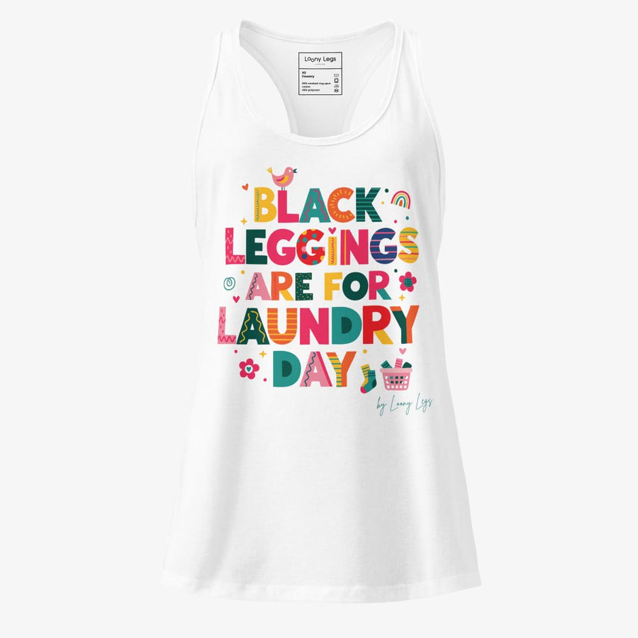 LAUNDRY DAY fitted racerback tank top
