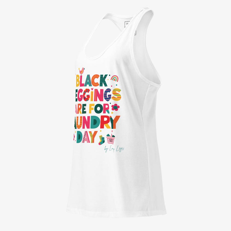 LAUNDRY DAY fitted racerback tank top