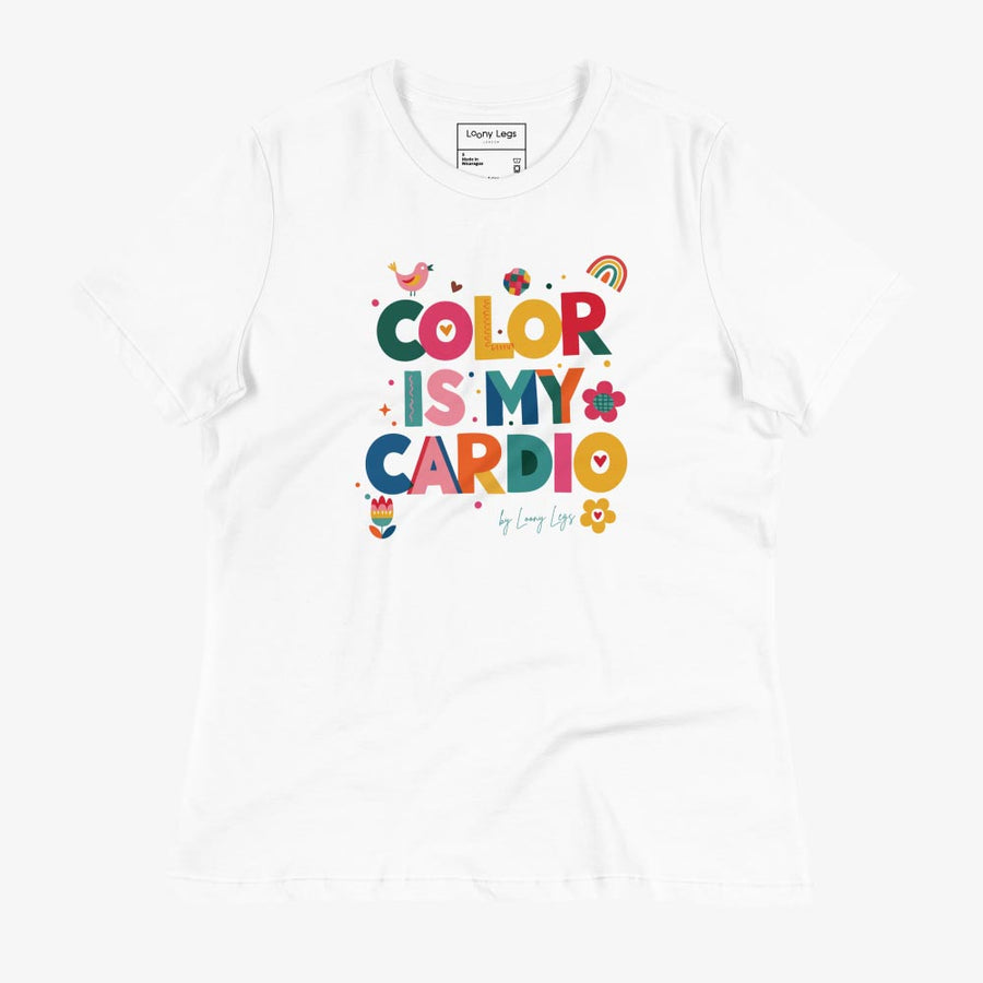 COLOR IS MY CARDIO Women's Relaxed T-Shirt