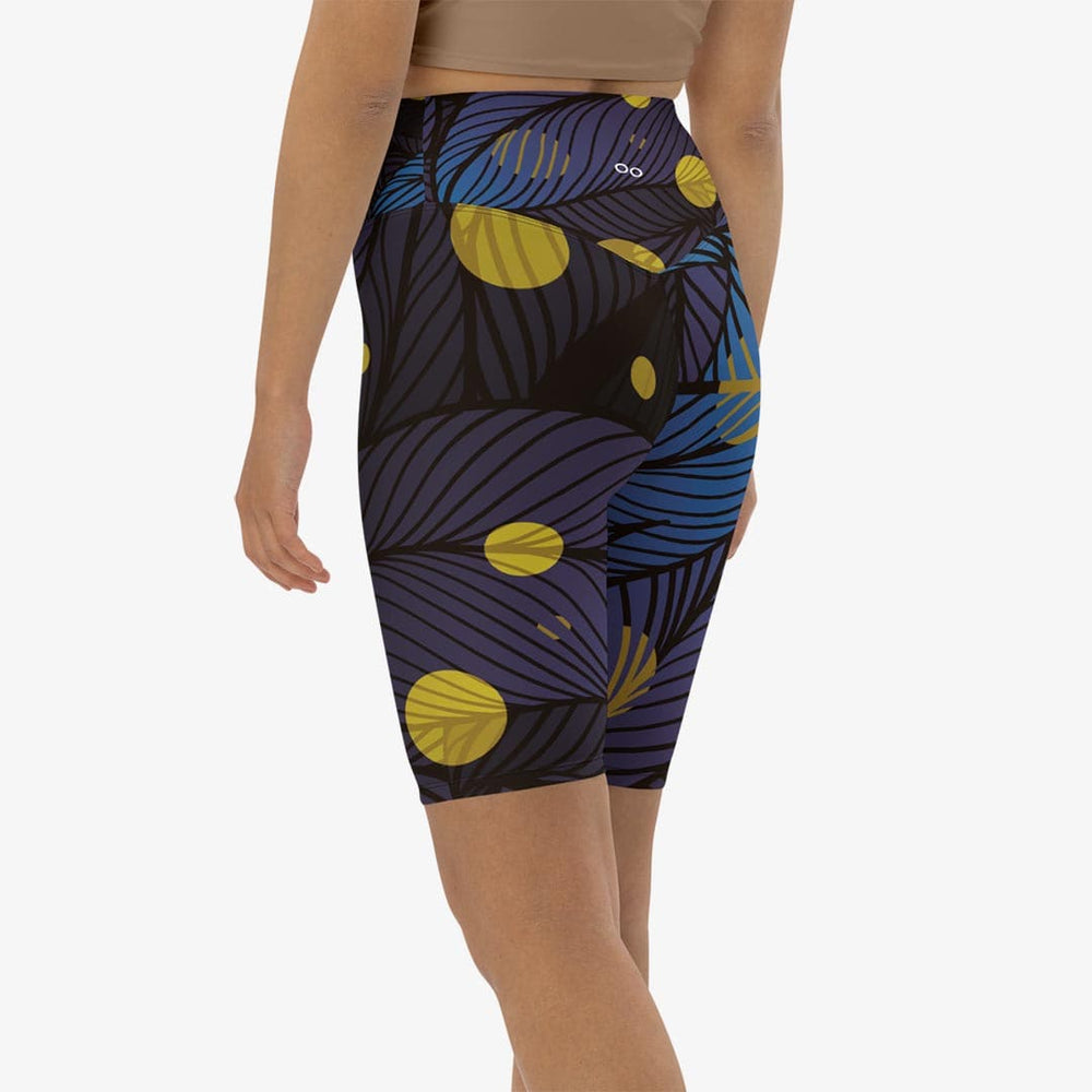 Fireflies Biker Shorts – Blue/Yellow