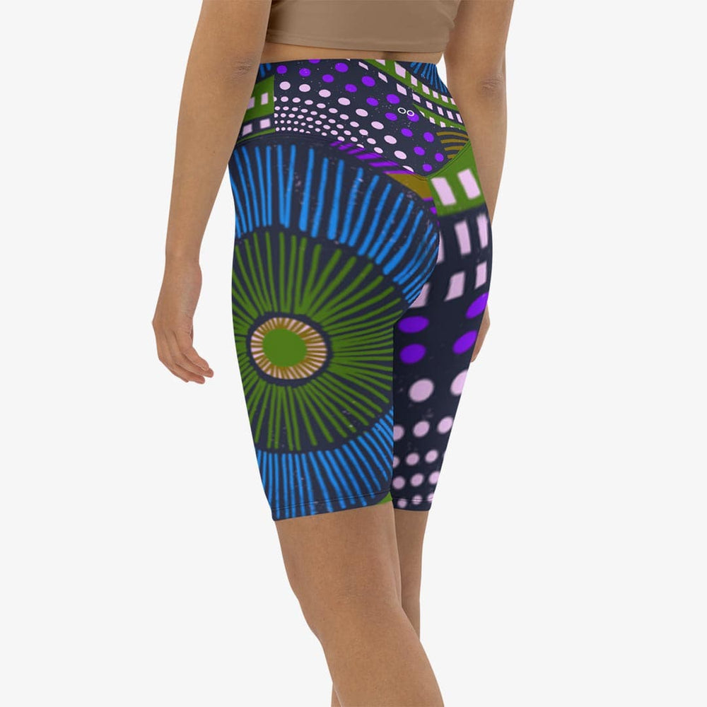 Ethno Pop Biker Shorts