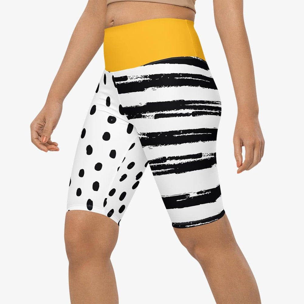 Dots & Stripes Biker Shorts