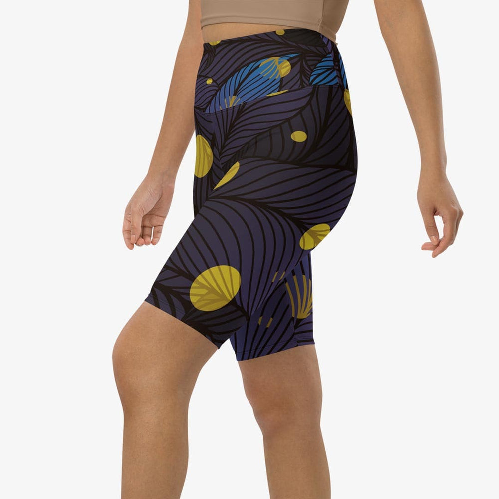 Fireflies Biker Shorts – Blue/Yellow