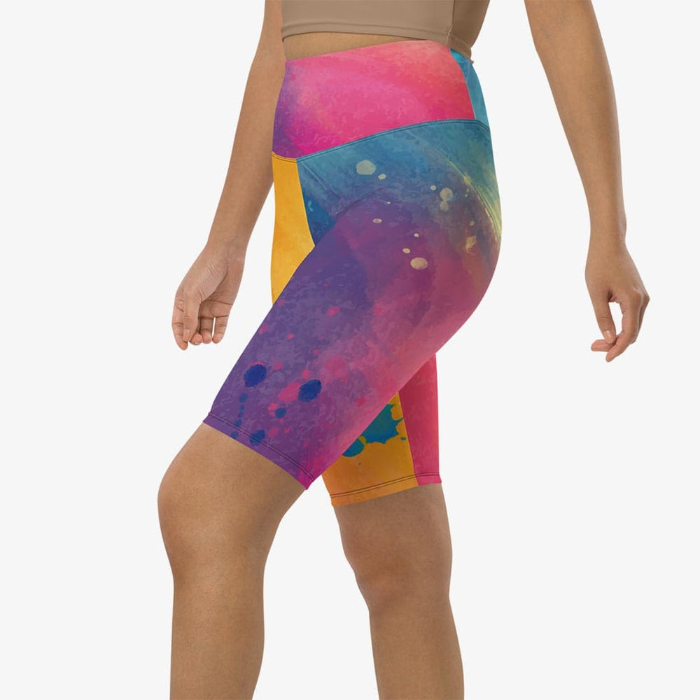 Cosmic Splash Biker Shorts