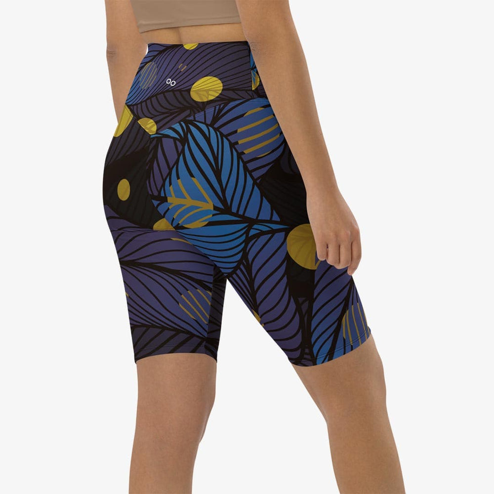 Fireflies Biker Shorts – Blue/Yellow