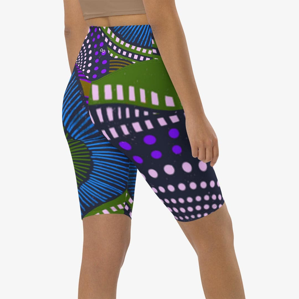 Ethno Pop Biker Shorts